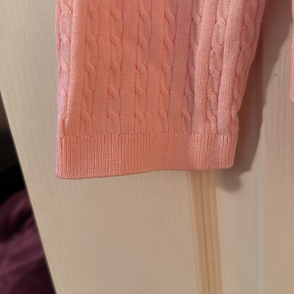 Tommy Hilfiger Womens Pink V Neck Sweater 1x - Picture 4 of 6